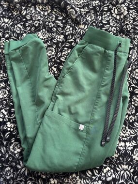 Fabletics Kids Forest Green Drawstring Joggers